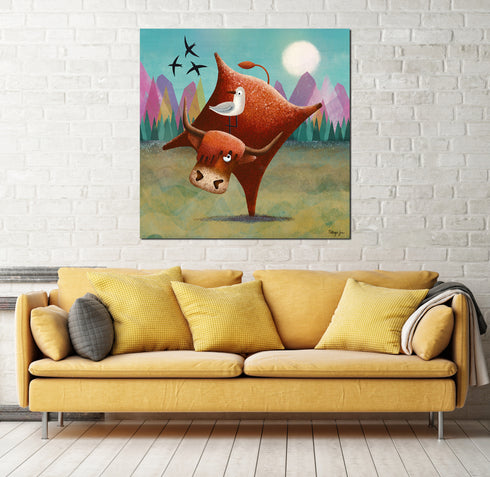 Highland Fling - Highland Art Canvas